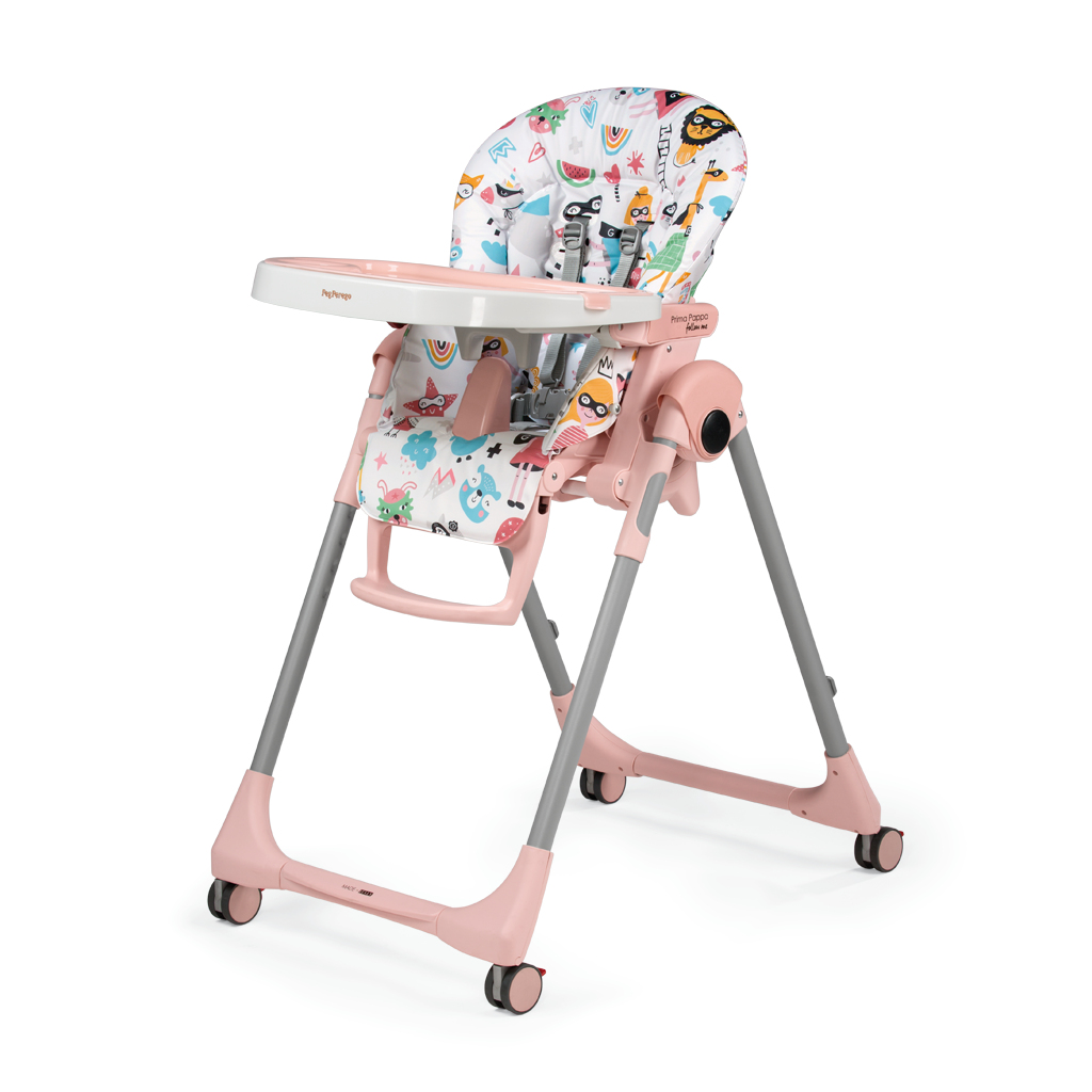 Scaun de masa Prima Pappa Zero Follow Me Super Girl, Peg Perego